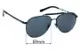 Sunglass Fix Lentes de Repuesto para Burberry B 3097 - 59mm Wide 