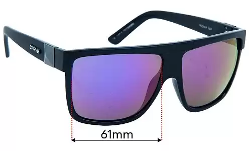Sunglass Fix Replacement Lenses for Carve Rocker - 61mm Wide Carve Rocker Replacement Lenses 61mm wide