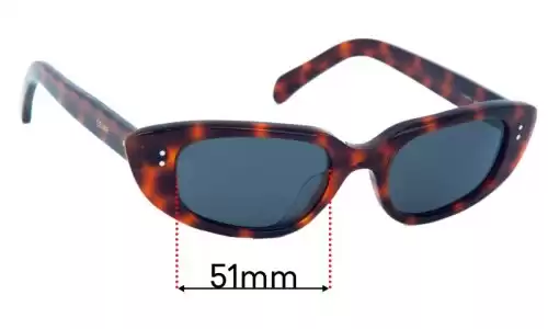 Celine CL 40095U Replacement Lenses 51mm wide 