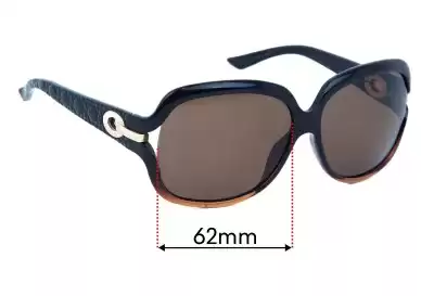 Christian Dior My Lady Dior Lentes de Repuesto 63mm wide 