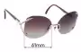 Sunglass Fix Replacement Lenses for Christian Dior 2289 - 61mm Wide 