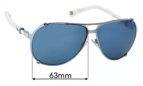 Christian Dior Chicago 2 Replacement Lenses 63mm wide 