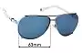 Sunglass Fix Replacement Lenses for Christian Dior Chicago 2 - 63mm Wide 