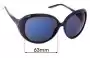 Sunglass Fix Replacement Lenses for Christian Dior Cocotte - 63mm Wide 