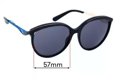 Christian Dior Metal Eyes 1 Replacement Lenses 57mm wide 