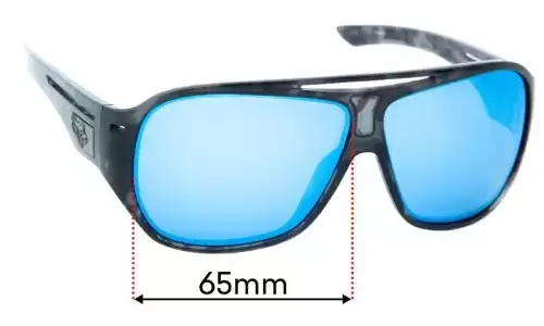 Fox Racing The Aliator Replacement Lenses 65mm wide 