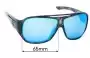 Sunglass Fix Replacement Lenses for Fox Racing The Aliator - 65mm Wide 