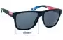 Sunglass Fix Replacement Lenses for Fox Racing The Conrad - 61mm Wide 