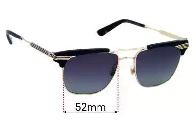 Gucci GG0287S Ersatzgläser 52mm wide 