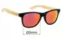 Sunglass Fix Replacement Lenses for Koalaty Rainforest Edition - 54mm Wide 