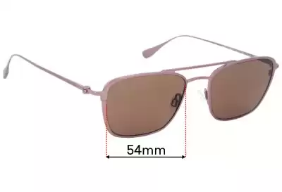 Maui Jim MJ542 Ebb & Flow Verres de Remplacement 54mm wide 