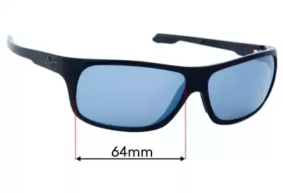 Maui Jim MJ237 Island Time Replacement Lenses 64mm wide 