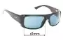 Sunglass Fix Ersatzgläser für Maui Jim MJ283 Five Caves - 61mm Wide 
