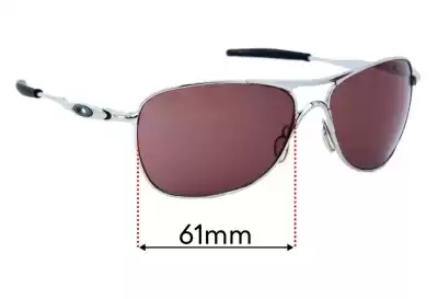 Oakley Crosshair 3 OO6014 Replacement Lenses 61mm wide 