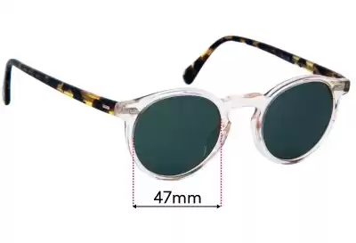 Oliver Peoples OV5456SU Gregory Peck 1962 Replacement Lenses 47mm wide 