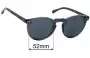 Sunglass Fix Replacement Lenses for Otis Omar X - 52mm Wide 