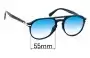 Sunglass Fix Lentes de Repuesto para Persol 3235-S - 55mm Wide 