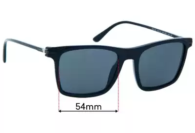 Prada SPR19X Ersatzgläser 54mm wide 