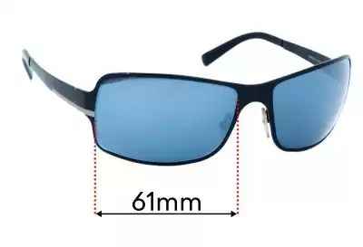 Prada SPR60F Ersatzgläser 61mm wide 