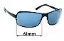 Sunglass Fix Ersatzgläser für Prada SPR60F - 61mm Wide 