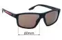 Sunglass Fix Replacement Lenses for Prada SPS02X - 60mm Wide 