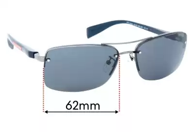 Prada SPS50N & PS50NS Ersatzgläser 62mm wide 