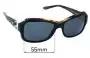 Sunglass Fix Ersatzgläser für Ralph Lauren RL 8107Q - 55mm Wide 