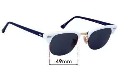 Ray-Ban RB4354 Replacement Lenses 49mm wide 