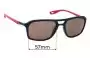 Sunglass Fix Replacement Lenses for Ray-Ban RB4329-M Scuderia Ferrari - 57mm Wide 