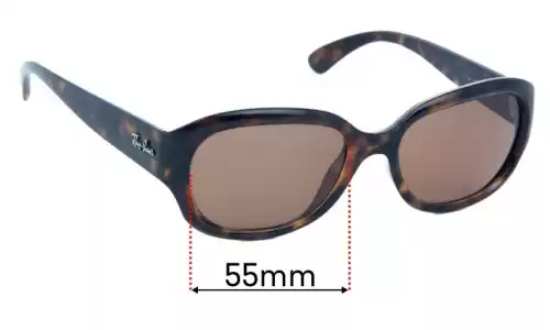 Ray-Ban RB 1108 Replacement Lenses 55mm wide 
