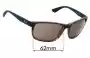 Sunglass Fix Ersatzgläser für Ray-Ban RB4031L - 62mm Wide 