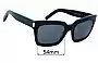 Sunglass Fix Replacement Lenses for Saint Laurent  Bold 1 - 54mm Wide 