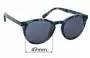 Sunglass Fix Replacement Lenses for Solar Janis - 49mm Wide 
