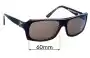 Sunglass Fix Lentes de Repuesto para Specsavers Animal Sun Rx 01 - 60mm Wide 