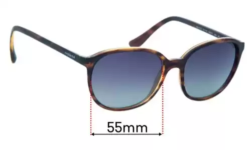 Sunglass Fix Replacement Lenses for Sunglass Hut HU 2003 - 55mm Wide Sunglass Hut HU 2003 Replacement Lenses 55mm wide