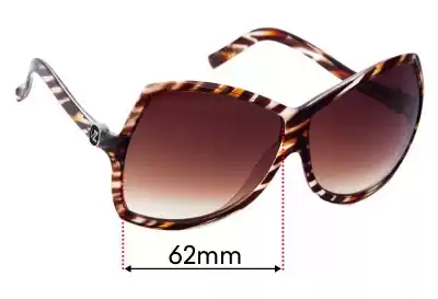 Von Zipper Nessie Replacement Lenses 62mm wide 
