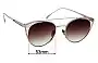 Sunglass Fix Replacement Lenses for AM Eyewear Kimba - 53mm Wide 