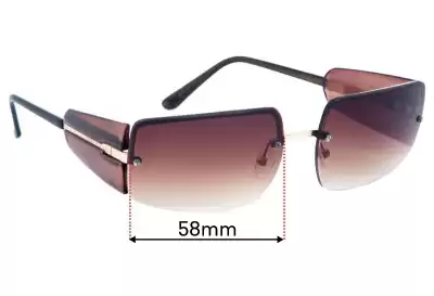 Giorgio Armani GA 1525 Replacement Lenses 58mm wide 