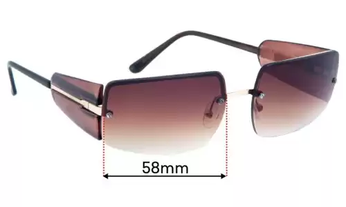 Giorgio Armani GA 1525 Replacement Lenses 58mm wide 
