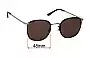 Sunglass Fix Replacement Lenses for Bailey Nelson  Theodore Windsor - 48mm Wide 