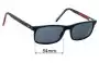 Sunglass Fix Verres de Remplacement pour Hugo Boss HG 04 - 54mm Wide 