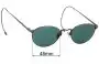 Sunglass Fix Replacement Lenses for John Varvatos V149 - 48mm Wide 