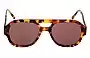 Lu Goldie Ruby Sunglasses Replacement Lenses 54mm Wide - Front View 