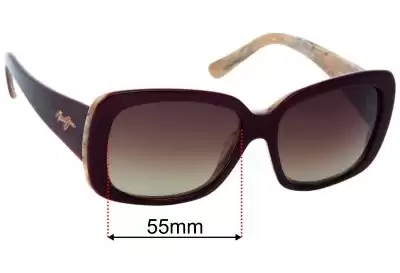Maui Jim MJ239 Lani Verres de Remplacement 55mm wide 