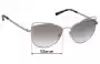 Sunglass Fix Verres de Remplacement pour Michael Kors MK1035 St. Lucia - 55mm Wide 