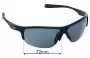 Sunglass Fix Verres de Remplacement pour Nike Run X2 EV0799 Run X2 - 72mm Wide 