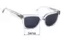 Sunglass Fix Replacement Lenses for Otis Oska - 54mm Wide 