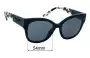 Sunglass Fix Replacement Lenses for Prada SPR02W - 54mm Wide 