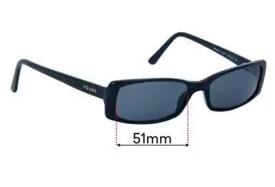 Prada VPR18M Replacement Lenses 51mm wide 