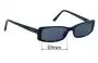 Sunglass Fix Ersatzgläser für Prada VPR18M - 51mm Wide 